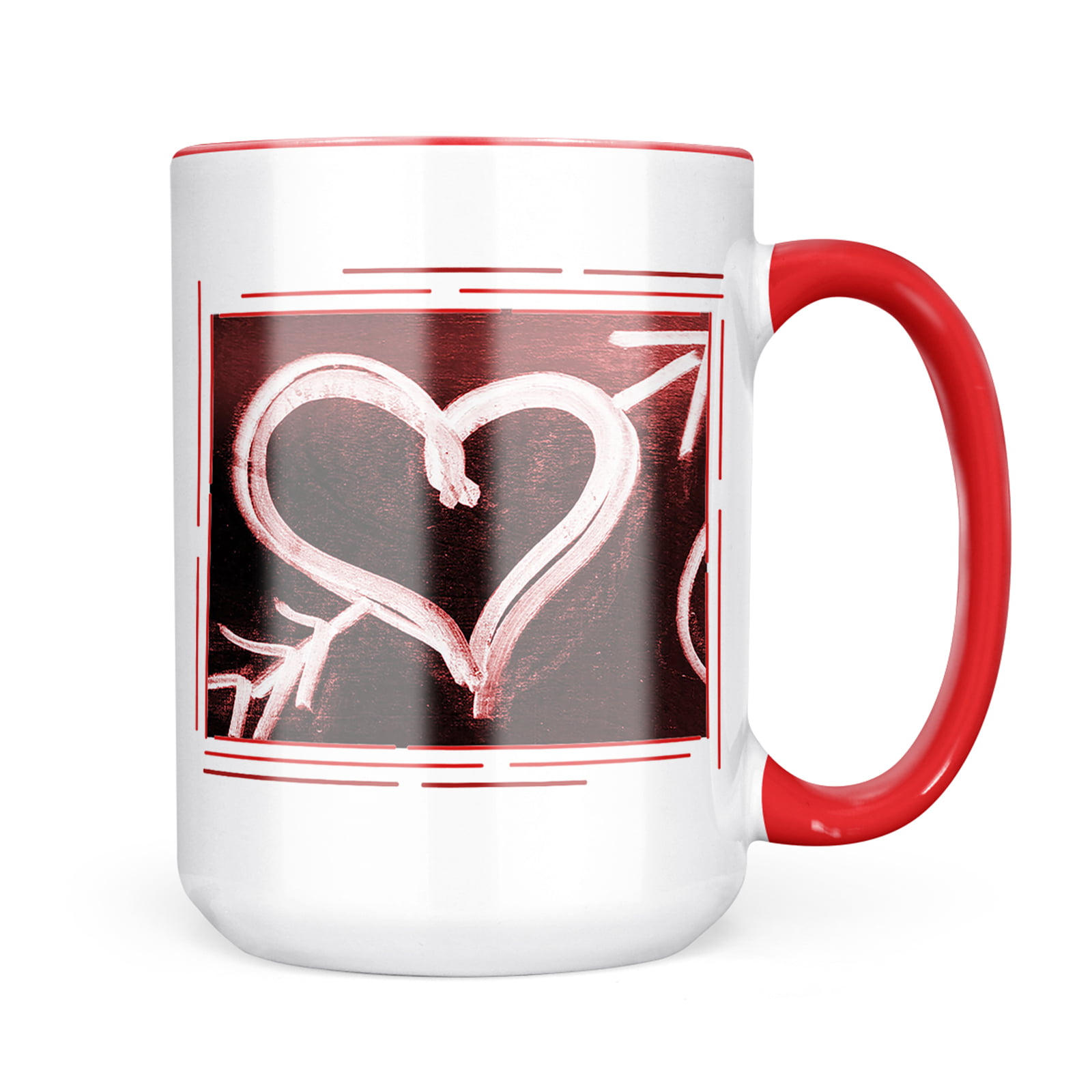 Heart Cup w/ Arrow Straw Red 16oz Party Decor Gift Box Novelty Birthday Favor 