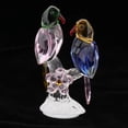 thumbnail image 4 of Crystal Parrot Statue Bird Figurine Animal Model for Living Room Home Decor Pink, 4 of 8