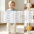 thumbnail image 4 of Pandaie Baby Solid Color Clothes Bubble Romper Newborn Boy Girl Fall Winter Long Sleeve Bodysuit Infant Daily Wear Blue,0-3 Months, 4 of 4