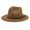 Khaki, variant on Duoif Fedora Hats for Men Windfall Men & Women Vintage Wide Brim Fedora Hat with Belt Buckle Hats for Women C
