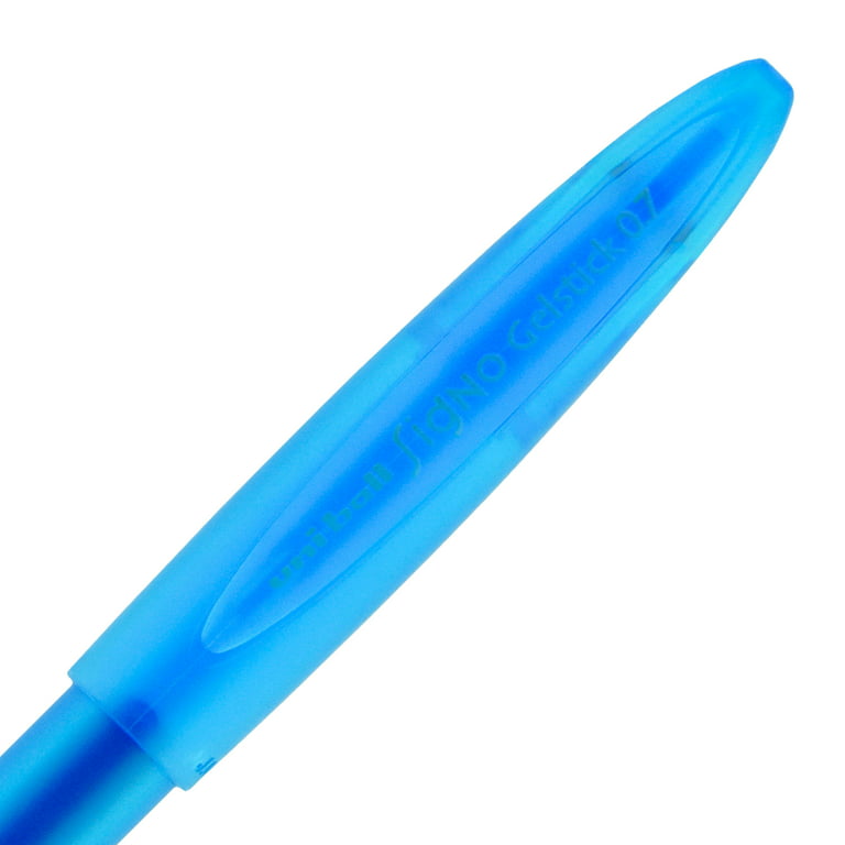 UNIBALL 47910 Stylo Gel Impact Signo Broad Écriture Large 0,8 mm pointe 1  mm Grip Caoutchouc Rechargeable Encre Gel Bleu : : Fournitures de  bureau