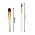 thumbnail image 2 of Unique Bargains 12 Pcs Bucket Makeup Brush Set for Bathroom Gold Tone Plastic Handle Nylon Hair, 2 of 5