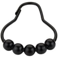 thumbnail image 1 of Shower Curtain Hooks Rings, Stainless Steel Rust-resistant Shower Curtain Rings And Hooks-set Of 24- Matte Black, 1 of 2