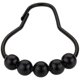 thumbnail image 1 of Shower Curtain Hooks Rings, Stainless Steel Rust-resistant Shower Curtain Rings And Hooks-set Of 24- Matte Black, 1 of 2