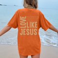thumbnail image 2 of adviicd Chemises pour Femmes T-Shirts d'Été à Manches Courtes Col Rond Décontracté Unis Orange,m, 2 of 5