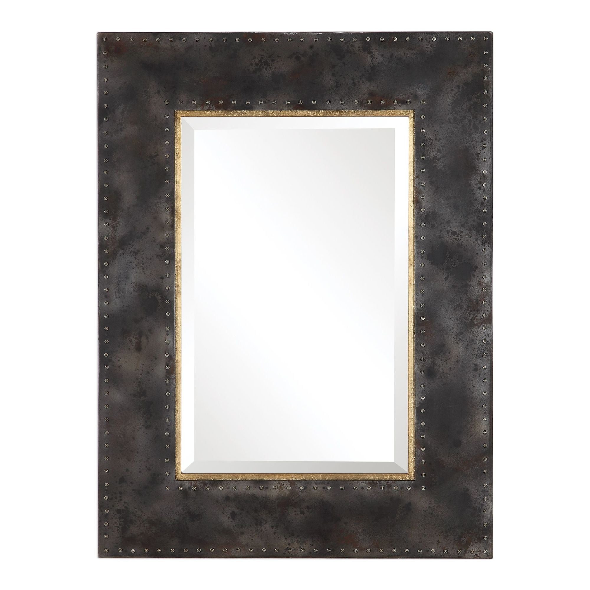 Uttermost 09543 Amparo 40" X 30" Riveted Industrial Large Wall Mirror ...