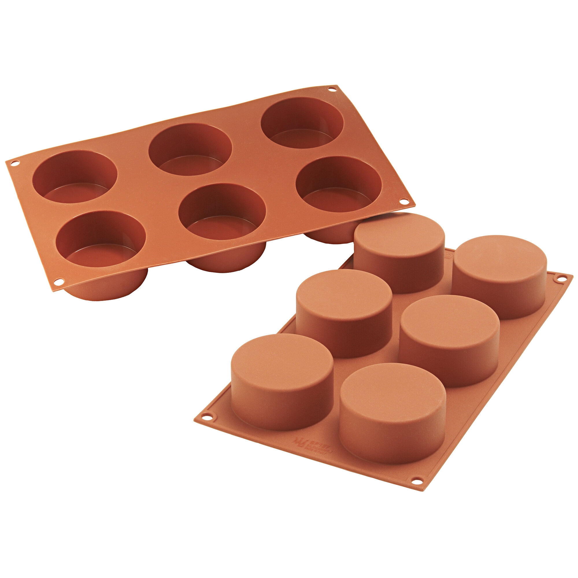 Details about   Silikomart Silicone Mold Cylinder 4 Oz 2.5" Diameter x 1.6" High 8 Cavities 