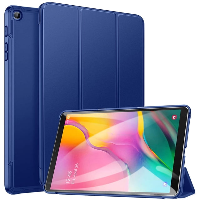 Case for Samsung Galaxy Tab A 10.1 2019, Ultra Slim Lightweight Trifold Stand Smart Folio Case Hard Cover for Samsung Tab A 10.1 Inch Tablet SM-T510/SM-T515 2019 Release - Blue