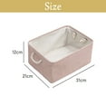 thumbnail image 2 of Storage Basket Bins - Decorative Baskets Storage Box Cubes Containers with Handles for Clothes Storage Toys, Books, Home, Office, 2 of 5