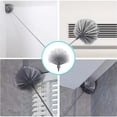 thumbnail image 4 of Fmxomd Cobweb Duster with Extension Pole, 38.5" Long Handle Washable Cleaning Duster, Cobweb Duster, Corner Brush, Aluminum Telescoping Pole for Ceiling Fan (Gray), 4 of 9
