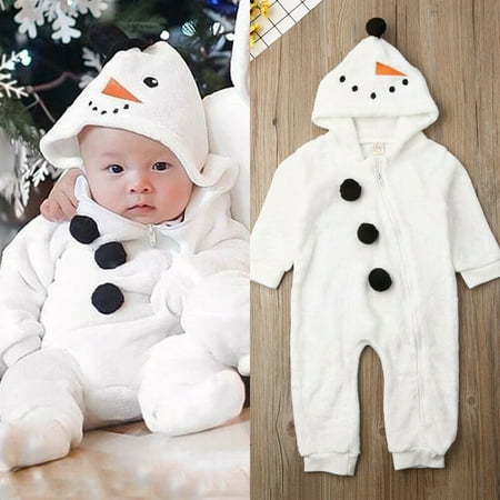 

Christmas Newborn Kids Baby Boy Girl Snowman Jumpsuit