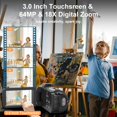 thumbnail image 3 of Videocámara Yollner 8K 64MP Zoom 18X WiFi Visión Nocturna, 3 of 8