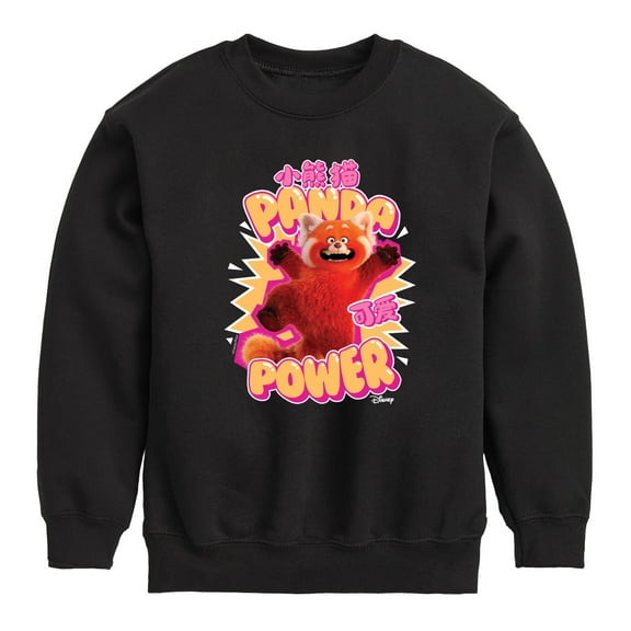 Turning Red - Panda Power - Youth Crewneck Fleece Sweatshirt