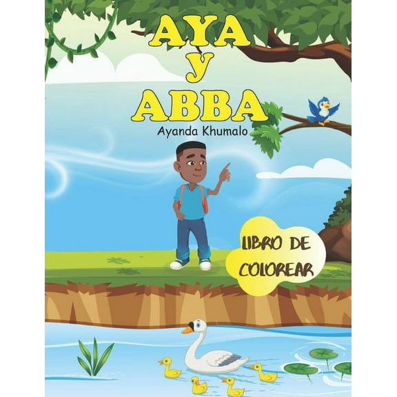 Aya y Abba : libro de colorear (Paperback)