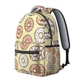 thumbnail image 2 of Donut Backpack for School - Cute & Functional Bag for Students & Adults, Large Capacity Laptop Backpack for Work, Commute, Campus, Trendy Donut Graphics, Durable Material, Sweet Donut Gift, 2 of 6