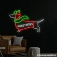 thumbnail image 2 of Glowneon Beagle Dog Christmas Neon Sign, Greetings LED Sign, Dog Lover Gift, Pet Shop Decor, 2 of 5