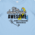 thumbnail image 4 of Inktastic Im Down Right Awesome Down Syndrome Awareness with Arrow Boys or Girls Baby T-Shirt, 4 of 5