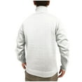 thumbnail image 5 of YLSDY Men's Sweater Crewneck Long Sleeve Sweaters Casual Pullover Sweater Cable Knit Pullover Fashion Warm Winter Tops White M, 5 of 5