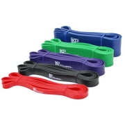 XPRT Fitness Resistance Bands Set for Home Gym and Exercise Combo set, Pull Up Bands Set of 5