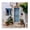 Greek Door Architecture Blue, variant on Stupell Industries Traditional Coastal Doorway to Sea Black Framed Giclee Art, 12 x 12, by Riley B