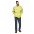thumbnail image 2 of Bulwark B42430416 Hi-Visibility Pullover Hooded Fleece Sweatshirt, HV-Fluorescent Yellow & Green - Extra Large, 2 of 4