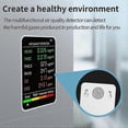 thumbnail image 5 of 6 in 1 PM2.5 PM10 HCHO TVOC CO CO2 Air Quality Detector CO CO2 compatible withmaldehyde Monitor Home, 5 of 5