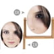 thumbnail image 2 of Vanity Mirror with Natural Bamboo Stand, 8 Inch 1X/2X Magnification Double Sided 360 Degree Rotating Magnifying Mirror(White-oval), 2 of 5