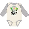 thumbnail image 3 of Inktastic He is Risen Floral Print Cross with Beautiful Flowers Boys or Girls Long Sleeve Baby Bodysuit, 3 of 5