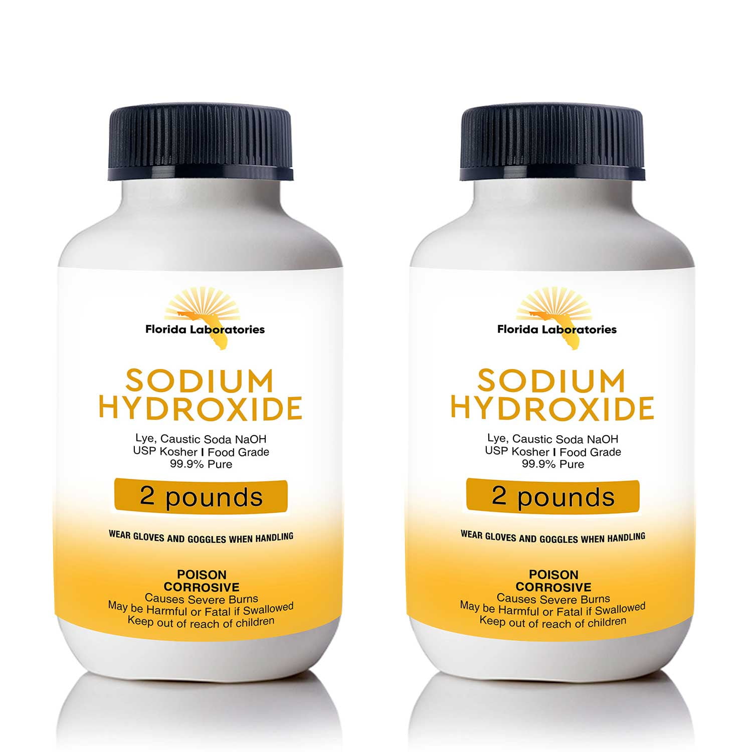 Sodium Hydroxide 99.9 Pure Food Grade Beads Caustic Soda lye 4 Lbs