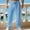 Light Blue, variant on Mens Waffle Knit Casual Pants Elastic Waist Solid Color Straight Leg Pants Lightweight Sweatpants