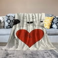 thumbnail image 5 of FCXZI Dogs Heart Durable Soft Flannel Blanket for All Seasons 30*40in, 5 of 7