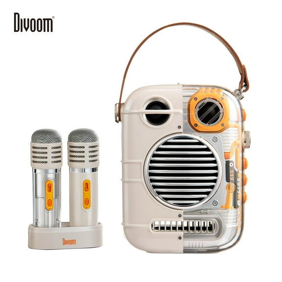 Divoom Spark-Pro Bluetooth Portable Speaker Karaoke Speaker Powerful Sound Microphone Outdoor Dual Microphone Voice Change Mode