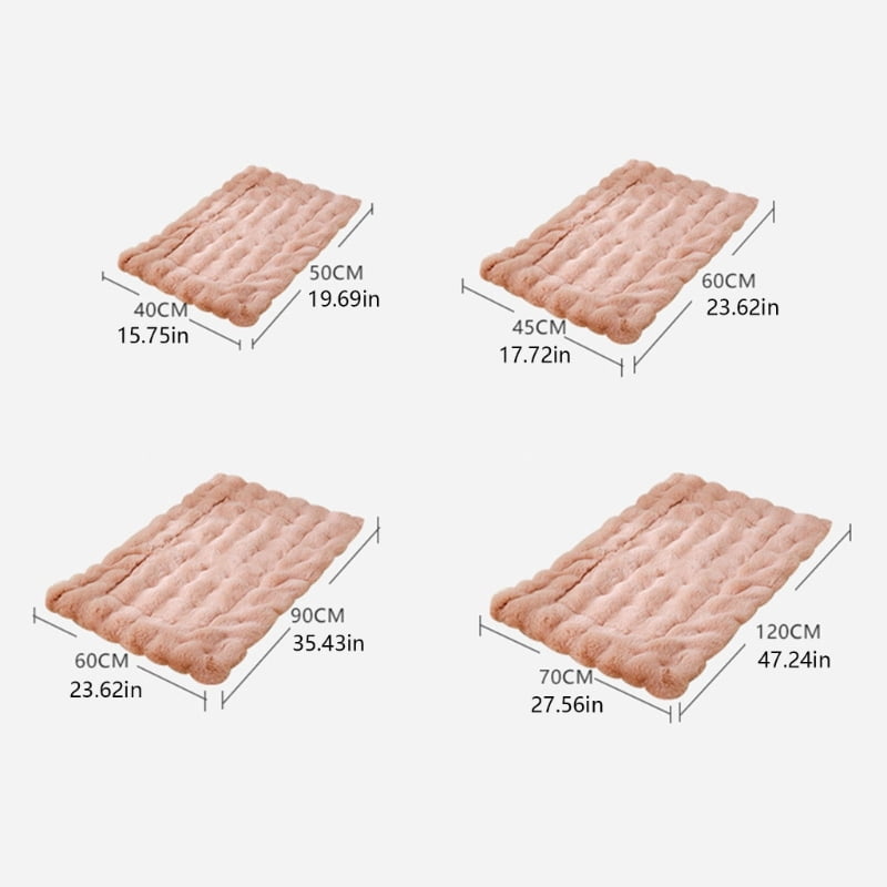 lanema Extra Thick Dog Bed Mat Plush Year Round Comfort Puppy Pads Blanket Pet Sleep