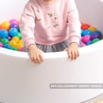 thumbnail image 4 of Piscina de bolas TRENDBOX de espuma viscoelástica suave para interiores para niños pequeños, color blanco, 4 of 8
