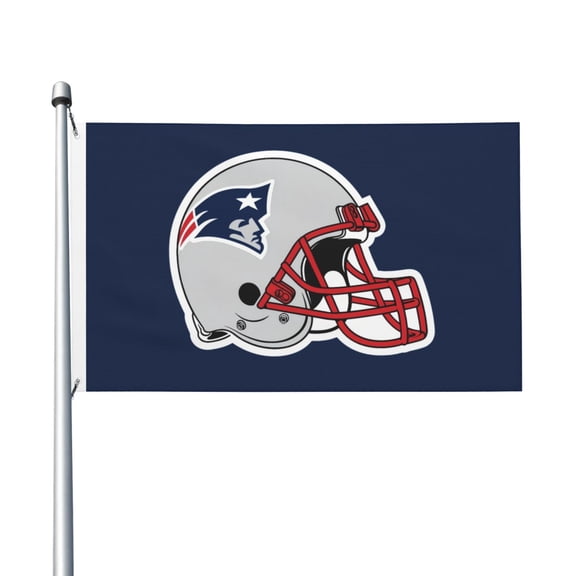 New England Football Team 3x5 FT Double-Sided Flag (Pole Not Included), Quick-Drying for Lawn, Balcony & Party Decor 35Flag-120