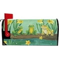 thumbnail image 2 of Cute Frogs and Daffodils Yellow Flowers Magnetic Mailbox Cover MailWraps Garden Yard Home Decor for Outside Standard Size-18"x 20.8"6…, 2 of 5