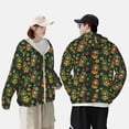 thumbnail image 4 of Daiia Mask Tropical Flower UPF 50+ Sun Protection Hoodie Jacket Lightweight Long Sleeve Sun Shirt for Women Men with Pocket Hiking Outdoor-3X-Large, 4 of 7