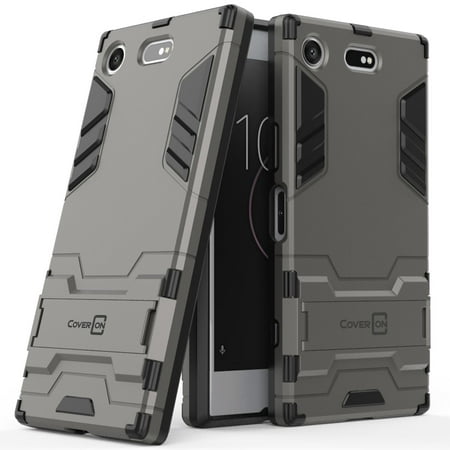 CoverON Sony Xperia XZ1 Compact Case, Shadow Armor Series Hybrid Kickstand Phone (Sony Xperia Xz1 Compact Best Price)