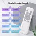 thumbnail image 6 of OREiN Bathroom Fan with Bluetooth Speaker, 110/160 CFM 1.0 Sones Bathroom Exhaust Fan with Light, 40W Shower Vent Fan with Light & Remote, 1500lm LED Light 2700K/4000K/6500K & Nightlight, Music Sync, 6 of 9