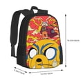 thumbnail image 3 of Adventure Time Backpack For College, Large Capacity Book Bag, Durable Laptop Backpack, 16.5x12.5x5.5 Inch, 3 of 9