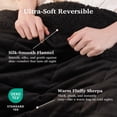 thumbnail image 4 of Anjee Weighted Blanket for Adults, Ultra Soft Fleece & Sherpa Reversible Heavy Blanket for Bedroom, Ideal for Restful Sleep, 20 lbs 60"x80" Black, 4 of 10