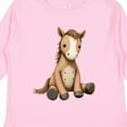 thumbnail image 4 of Inktastic Knitted Horse Boys or Girls Long Sleeve Toddler T-Shirt, 4 of 5