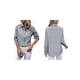 thumbnail image 3 of Camisas con Botones para Mujer, Blusas de Larga, Blusas Casuales Lisas para Oficina y Trabajo Gris S, 3 of 7