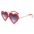 thumbnail image 2 of Gafas de sol con forma de corazón para niños y niñas, gafas bonitas con protección UV 400, gafas de sol de playa para exteriores para niños y niñas, 2 of 5