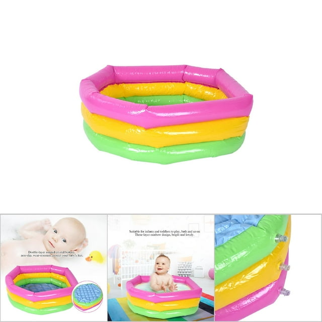 Kiddie Pools,Threelayer Inflatable Swimming Pools for Boys, Girls, Toddlers