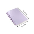 thumbnail image 3 of Plain Color Button Fastened A5 Ring Notebook, Reusable Ring Binder Journal, School Office Meeting Planner, Multi Color Cover, Removable Pages For Easy Organizing, Durable Everyday Use, 3 of 6