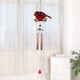 thumbnail image 1 of Campana de viento de metal y vidrio pintado para jardín, patio y terraza | Campanas de viento decorativas para exteriores | Campana de viento colgante resistente a la intemperie para el hogar, 1 of 3