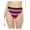 Cerise, variant on MICHAEL Michael Kors Womens High Waist Striped Swim Bottom Separates
