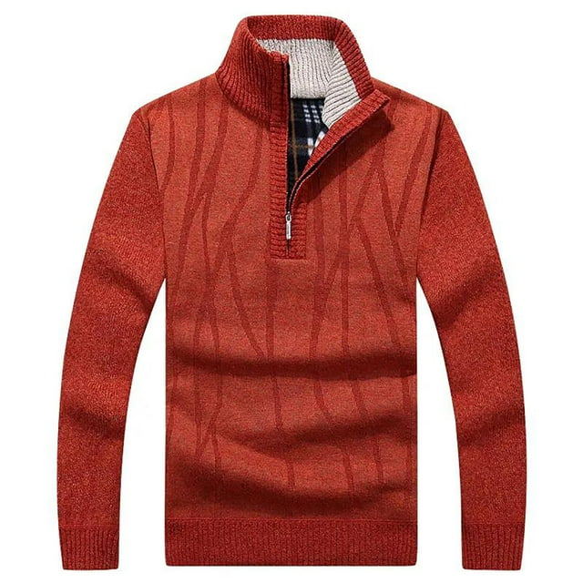 Mens Zip Up Hoodie Mens Sweatshirt Classic Plain Knitted Sweater 1/2 Zip Up Lightweight Drawstring Pullover Hoodie Mens Hoodie Zip Up Mens Sweatshirt Hoodie Mens Pullover Hoodie