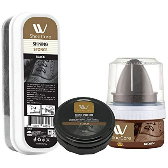 Shoe Polish, Provides Scuff Free Cleaning, Best For All Leather Types, Shoe Cleaner, Shoe Shine Kit, Pack of 3